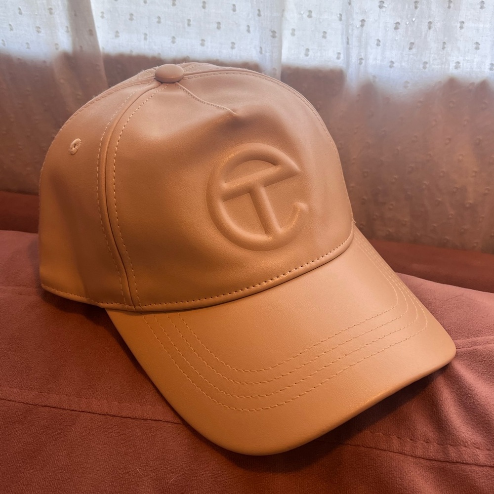 COPY - Telfar Logo Embossed Hat Cream